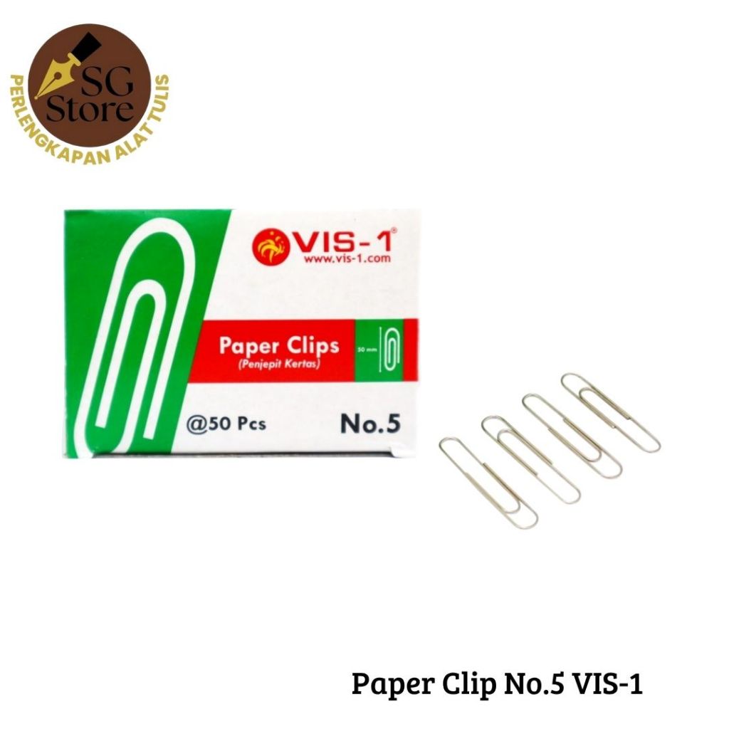 

Klip Kertas No.5 / Klip Penjepit Kertas No.5 / Paper Clip No.5