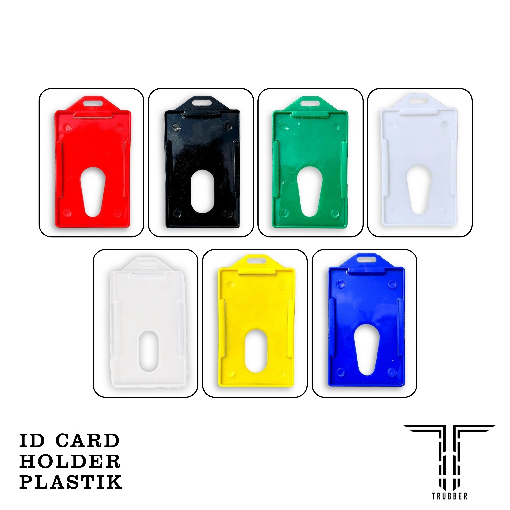 

Holder Card Plastik Warna Frame Card Holder Nametag untuk Lanyard