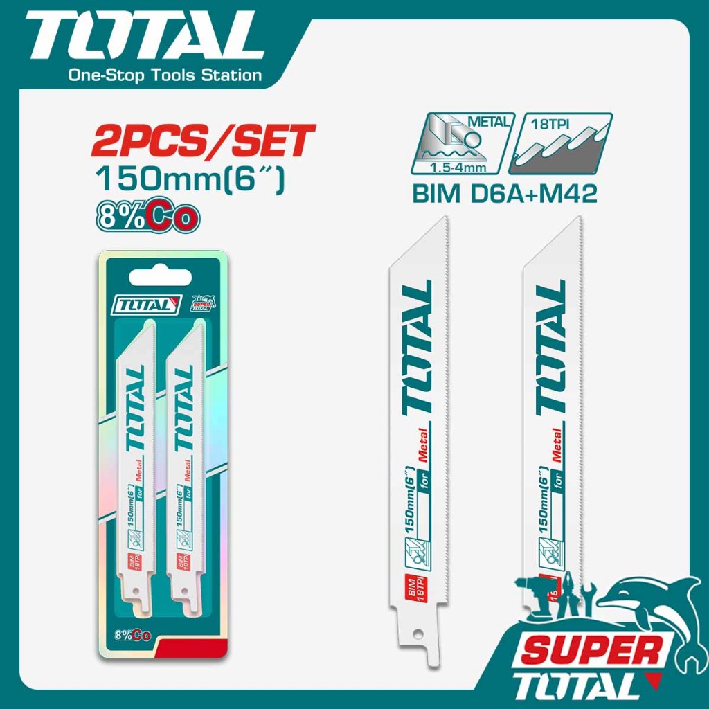 TOTAL Mata Gergaji Reciprocating untuk Logam / Reciprocating Saw Blade for Metal TAC52922EF