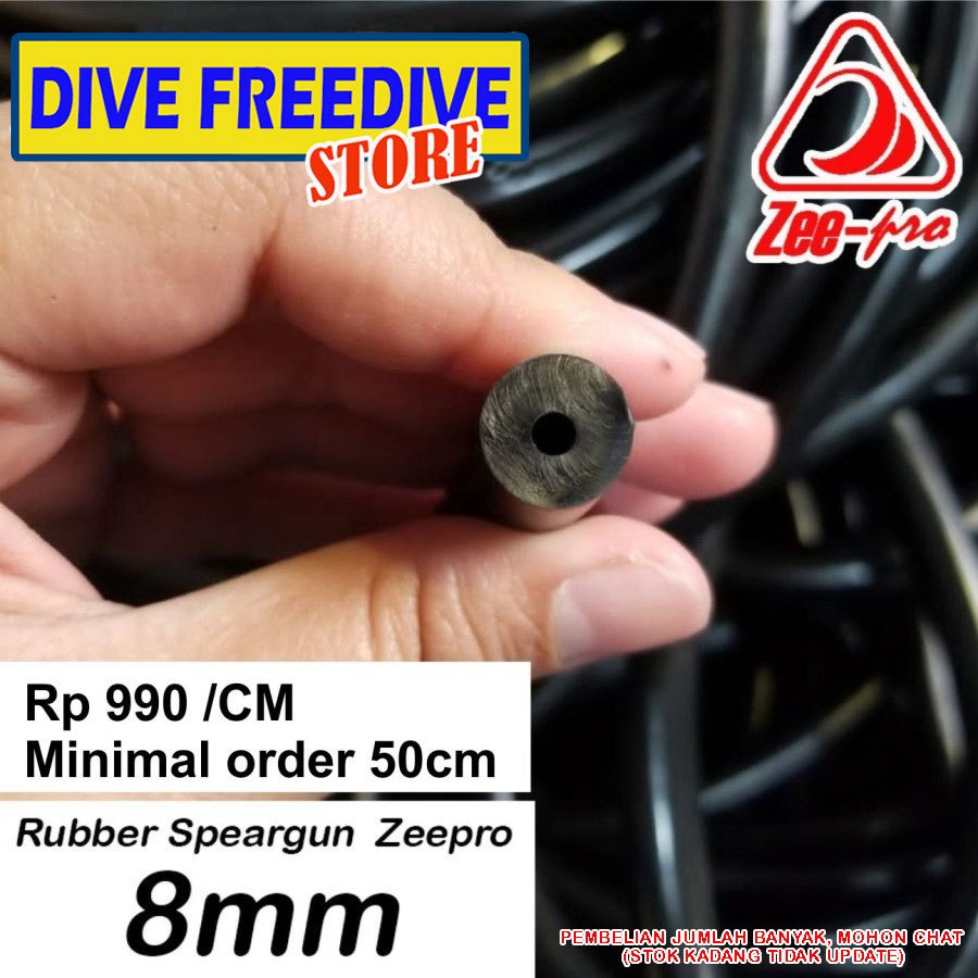 Rubber Band Speargun Zeepro Tali Karet Spearfishing Ikan Selam Spearo Apnea 8mm - 1cm