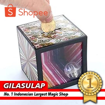 Optical Illusion Receh logam Bank Ilusi Sulap