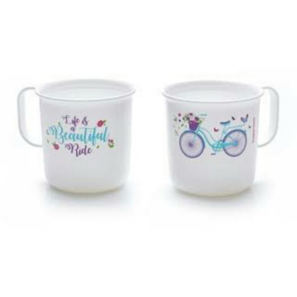 Bicycle Mug Tupperware (2) gelas 350ml