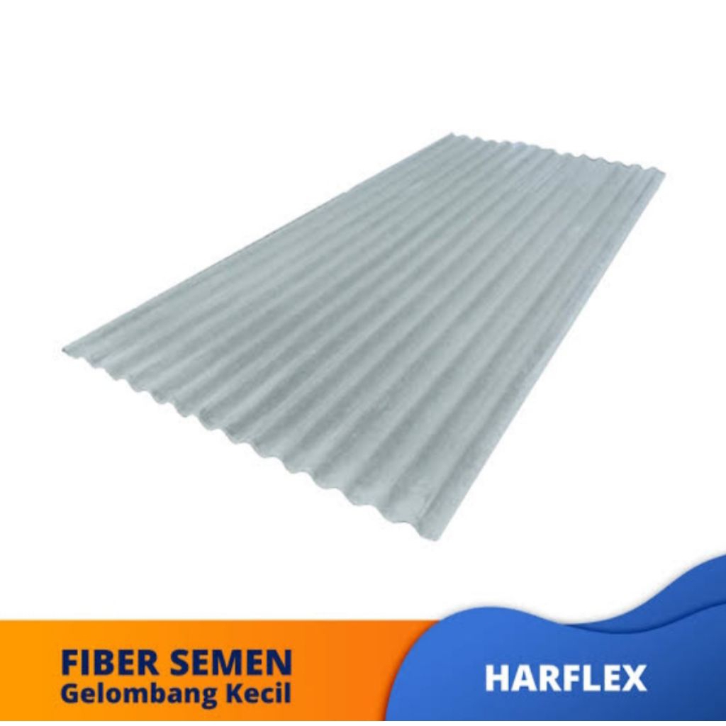 atap asbes gelombang kecil harplek105 x 180 cm