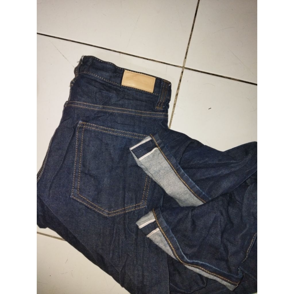 Plac jeans selvedge indigo