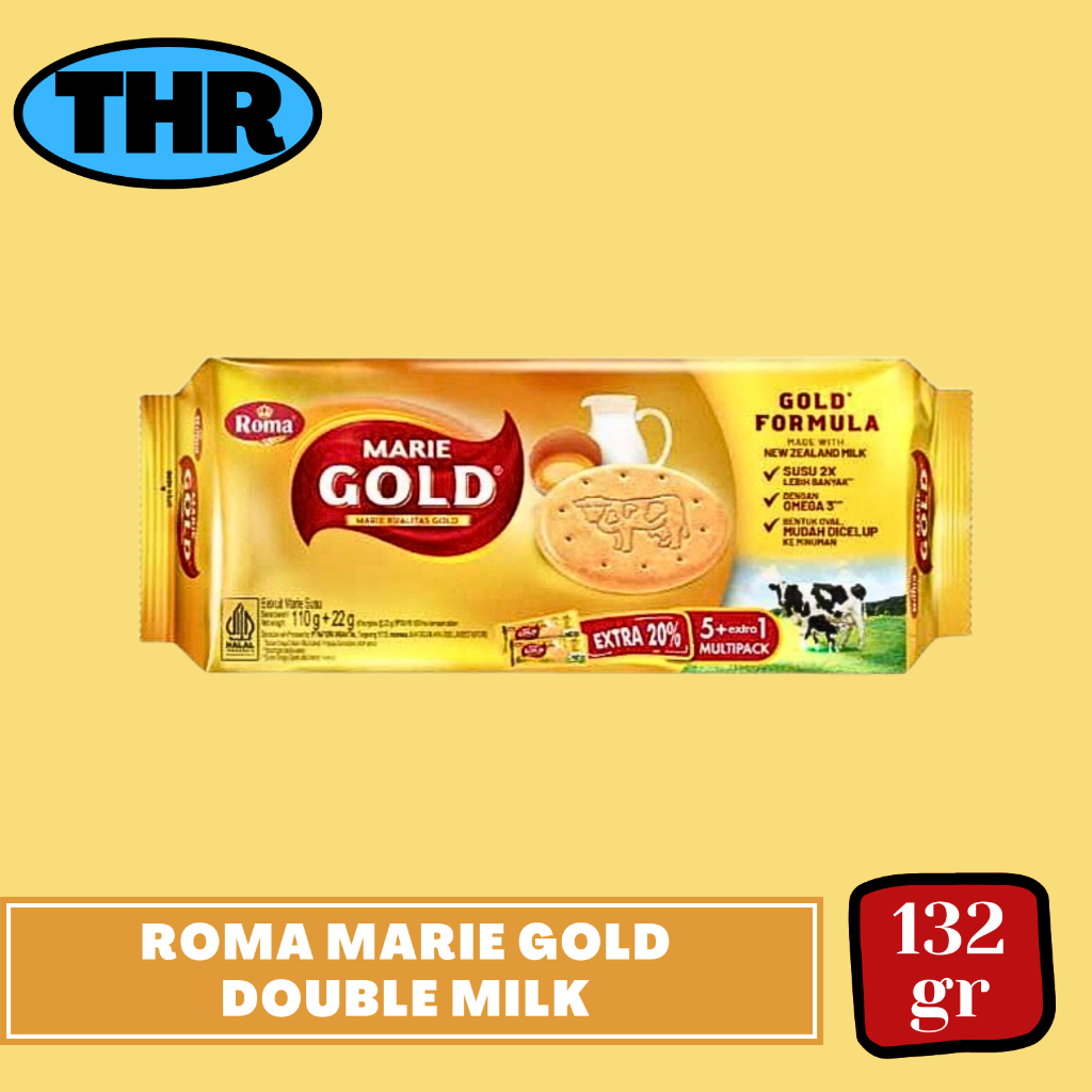 

Roma Biskuit Marie Gold Double Milk 132gr