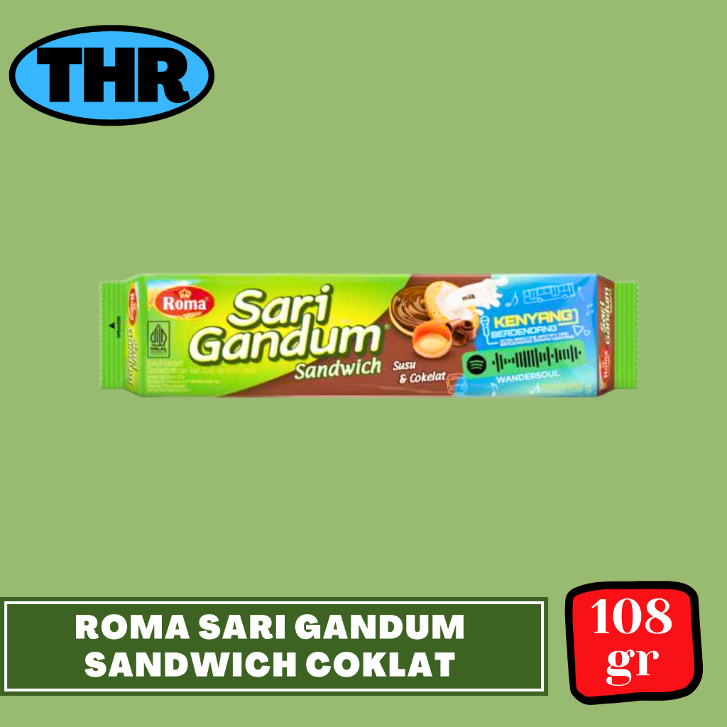 

Roma Biskuit Sari Gandum Sandwich Coklat 108gr