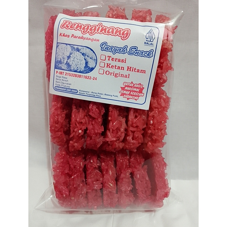 

rengginang ketan putih rasa terasi