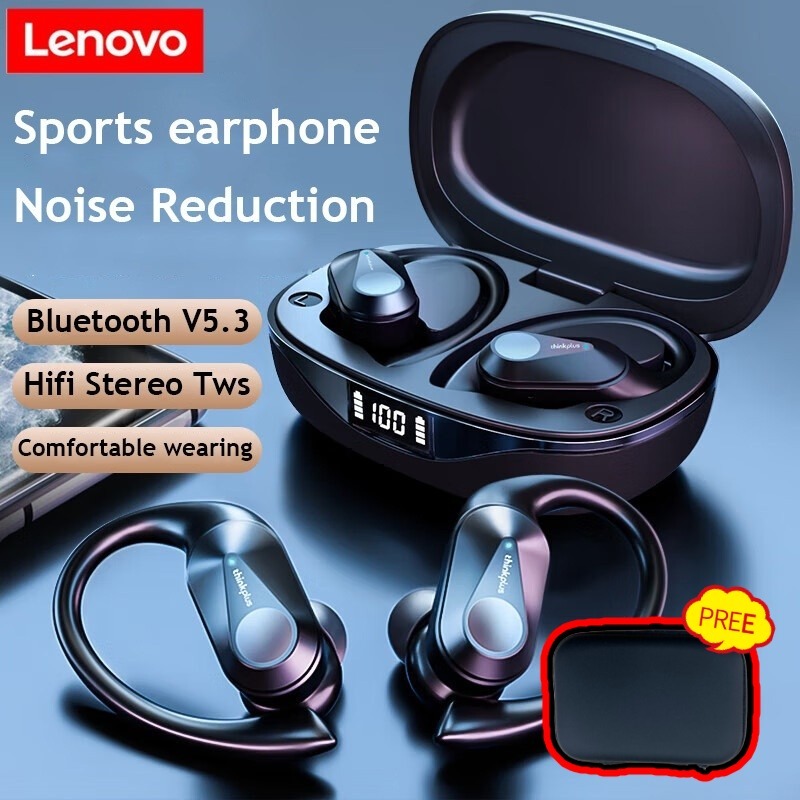 Lenovo Thinkplus LP75 TWS Bluetooth Earphones V5.3 OWS Open Ear Sport Headphones IPX5 Waterproof Ear