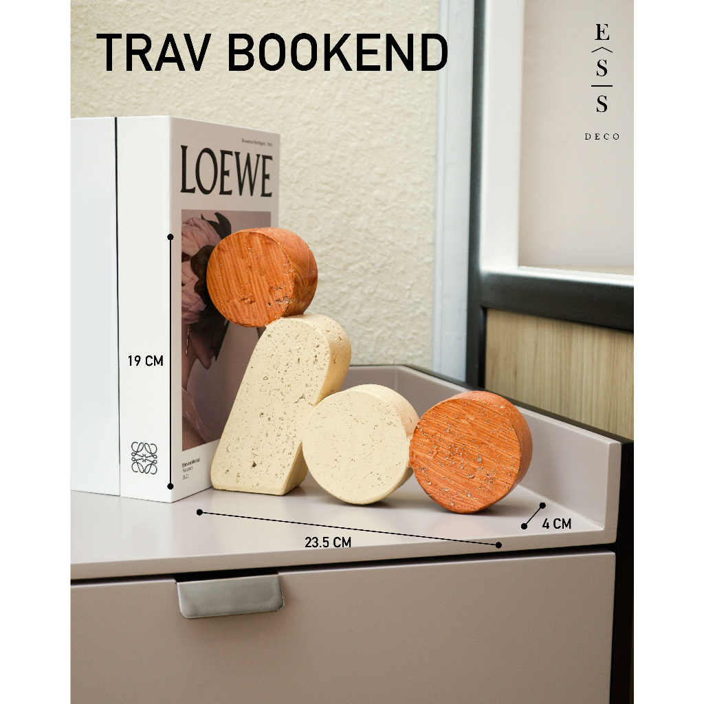 

Trav Bookend / Perlengkapan Rumah / Dekorasi / Pembatas Buku