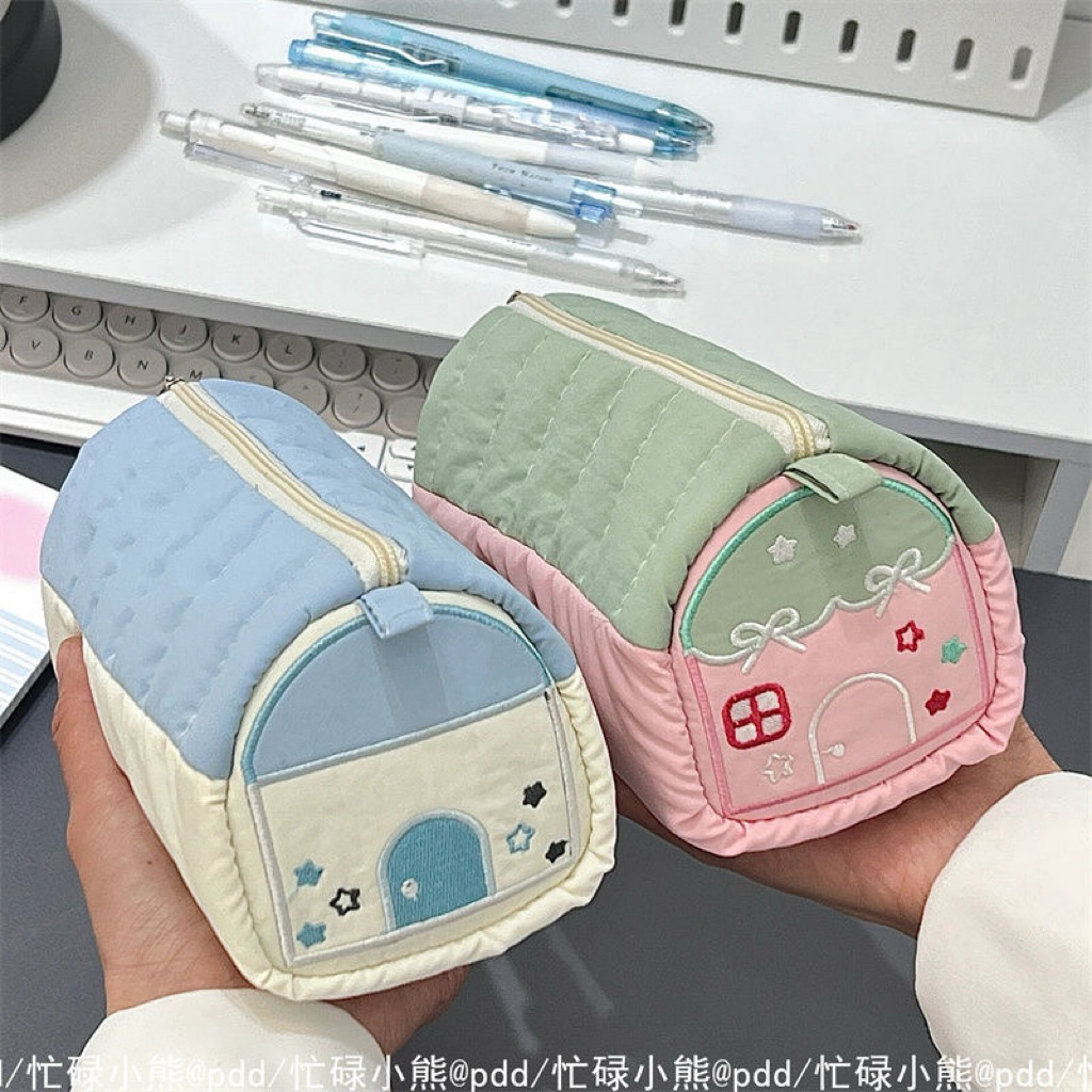 

TEMPAT PENSIL ESTETIK BENTUK RUMAH 068866 | TEMPAT PENSIL LUCU | POUCH MAKEUP