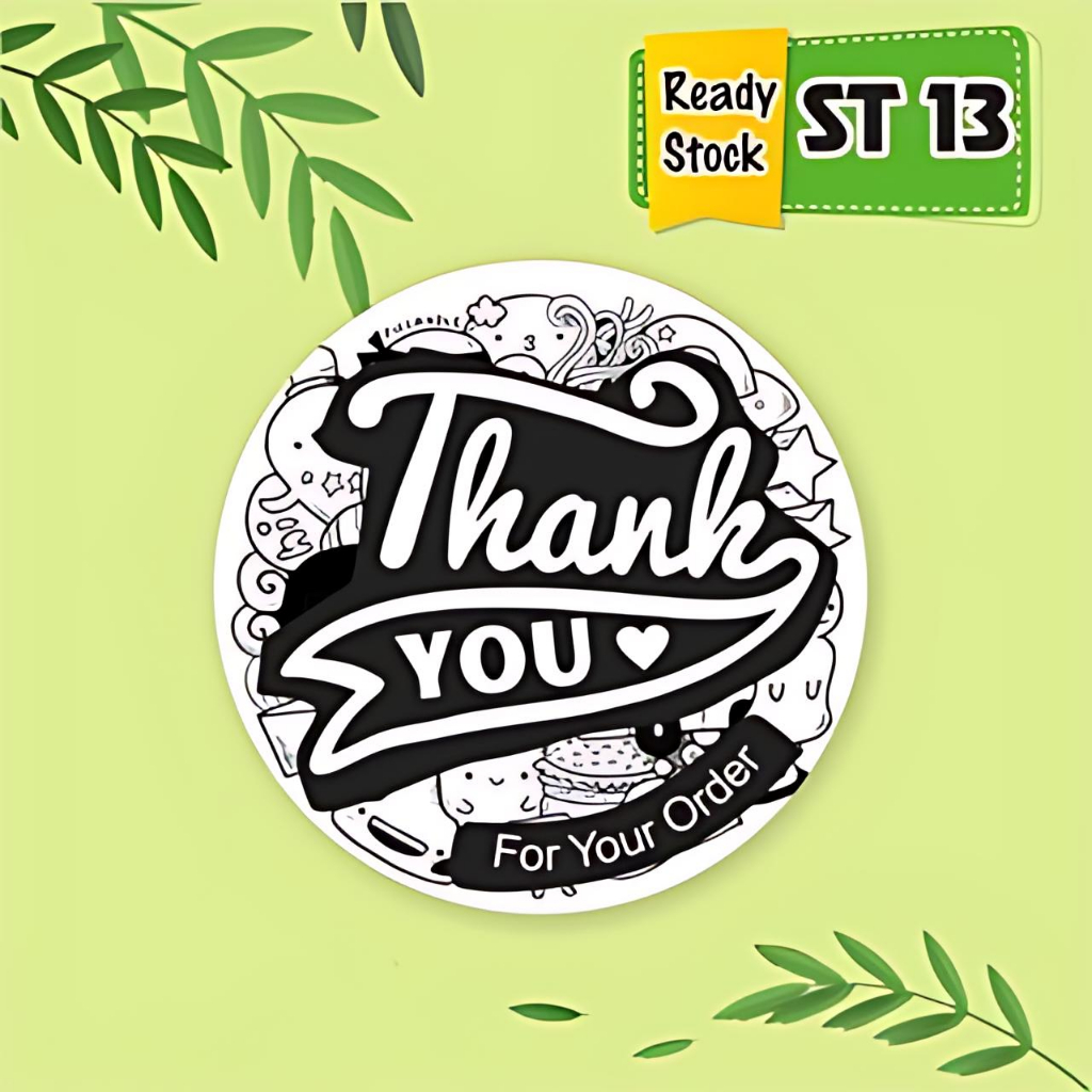 

Stiker Thank You For Your Order Kekinian Termurah / sticker - Kode ST 13