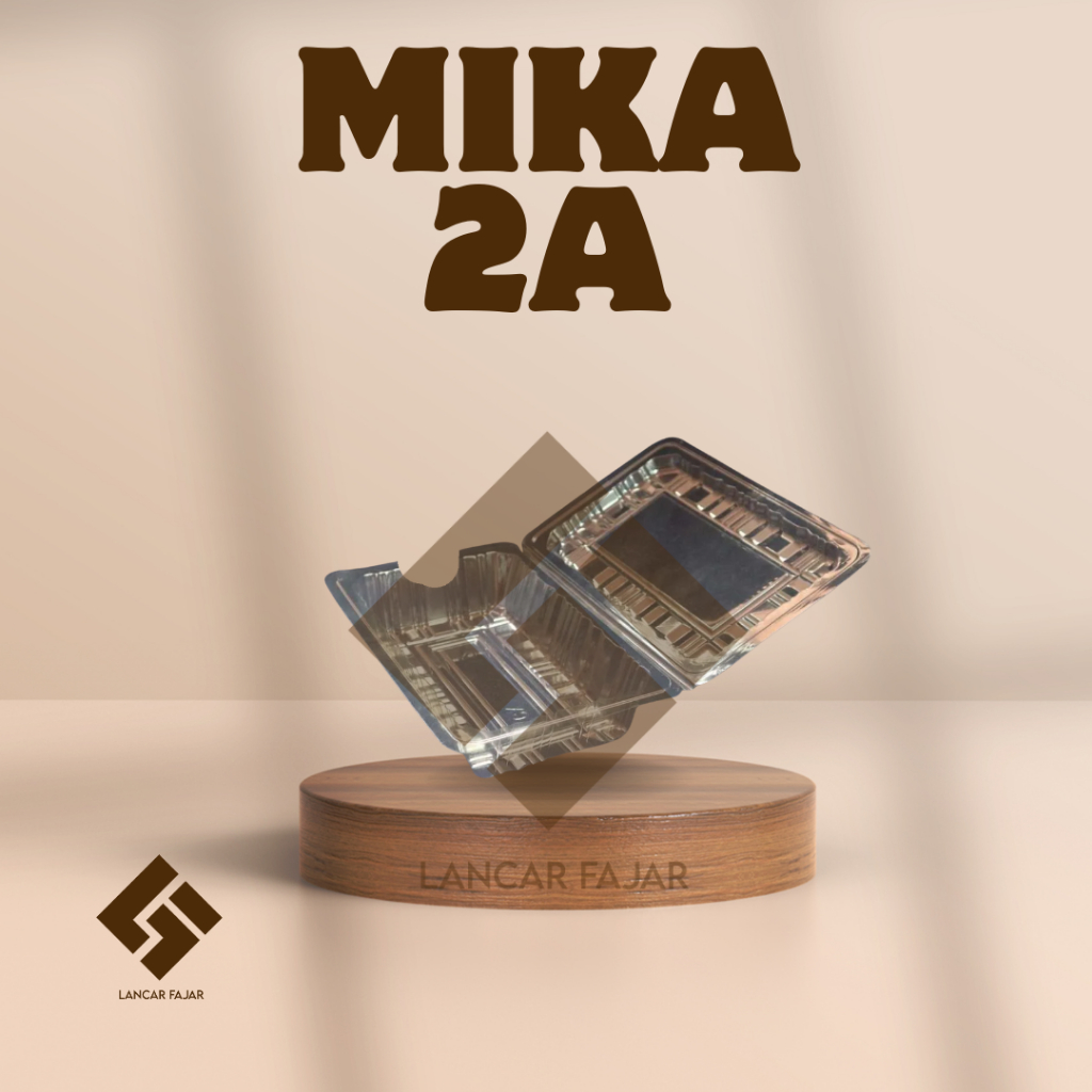 [LF] mika ukuran 2a / mika s-1b / mika jumbo / mika nasi / mika plastik kotak / mika plastik makanan