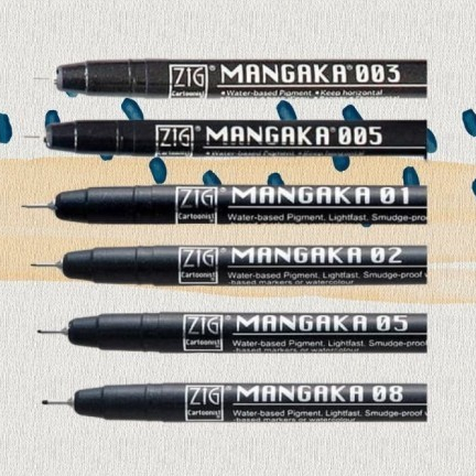 

Zig Kuretake Mangaka Spidol Sketsa Painting - Single