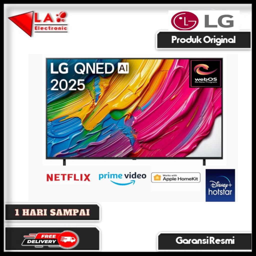LG 65QNED80ASA - Smart TV 65 Inch QNED AI UHD 4K HDR 65QNED80 QNED80ASA
