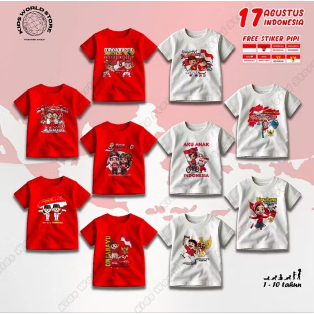 Kaos 17 Agustus anak