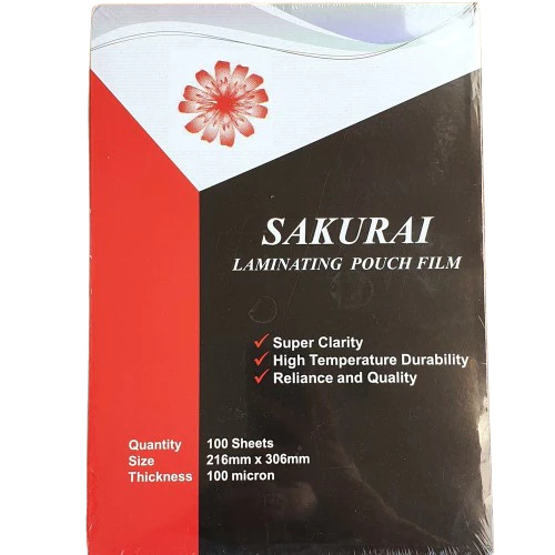 

Plastik Laminating SAKURAI A4 216mm x 306mm / Plastik Laminating A4 Sakurai