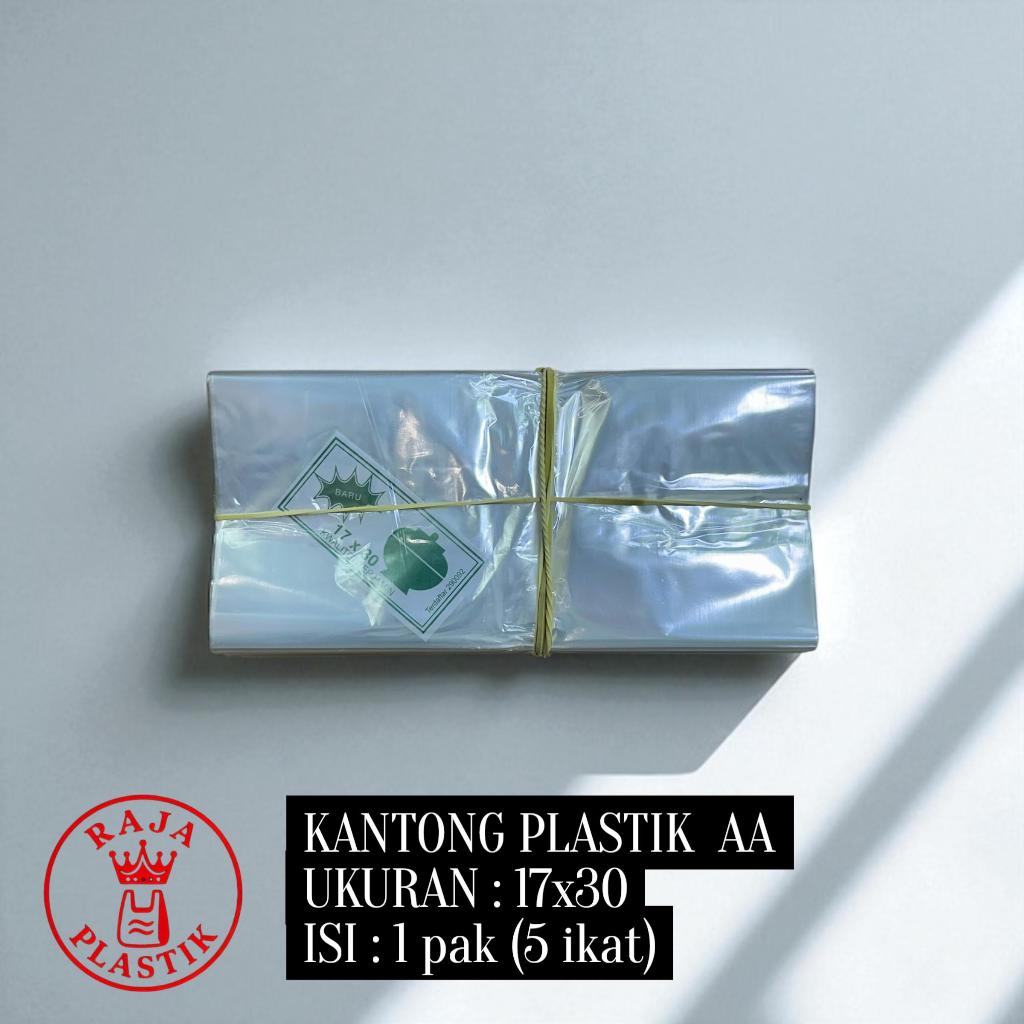 Plastik AA 17x30 Mangkok Kantong Bening Tipis untuk Bungkus Sambal, Gula, Terigu, Tepung, dan Sayur 