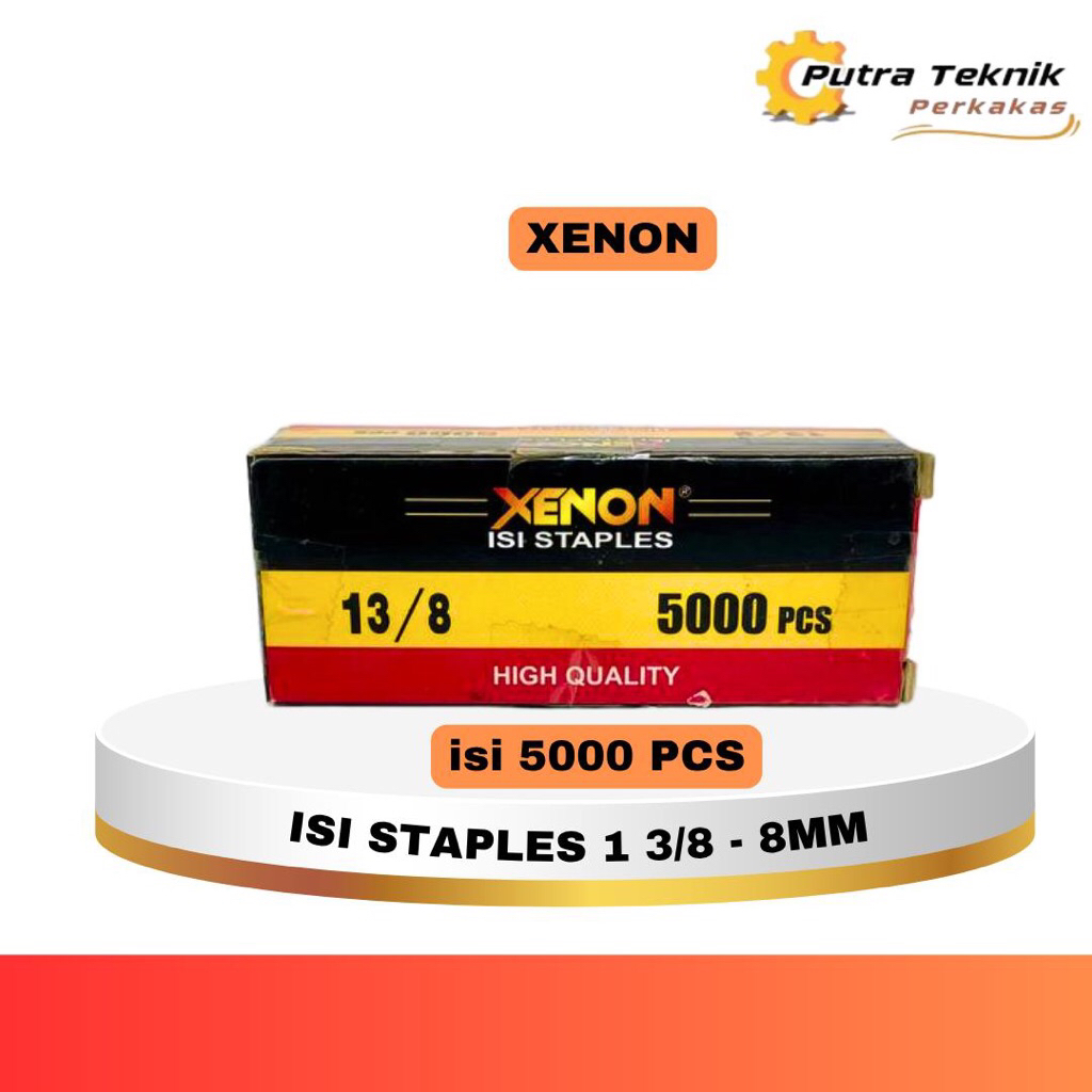 

ISI STAPLES XENON 1 3/8 ( 1 KOTAK ISI 5000 PCS) (051602590)