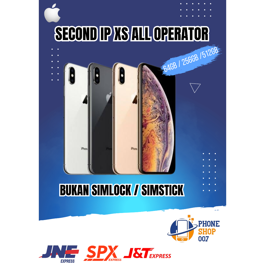 iphone xs 256/512gb second mulus Bergaransi fullset
