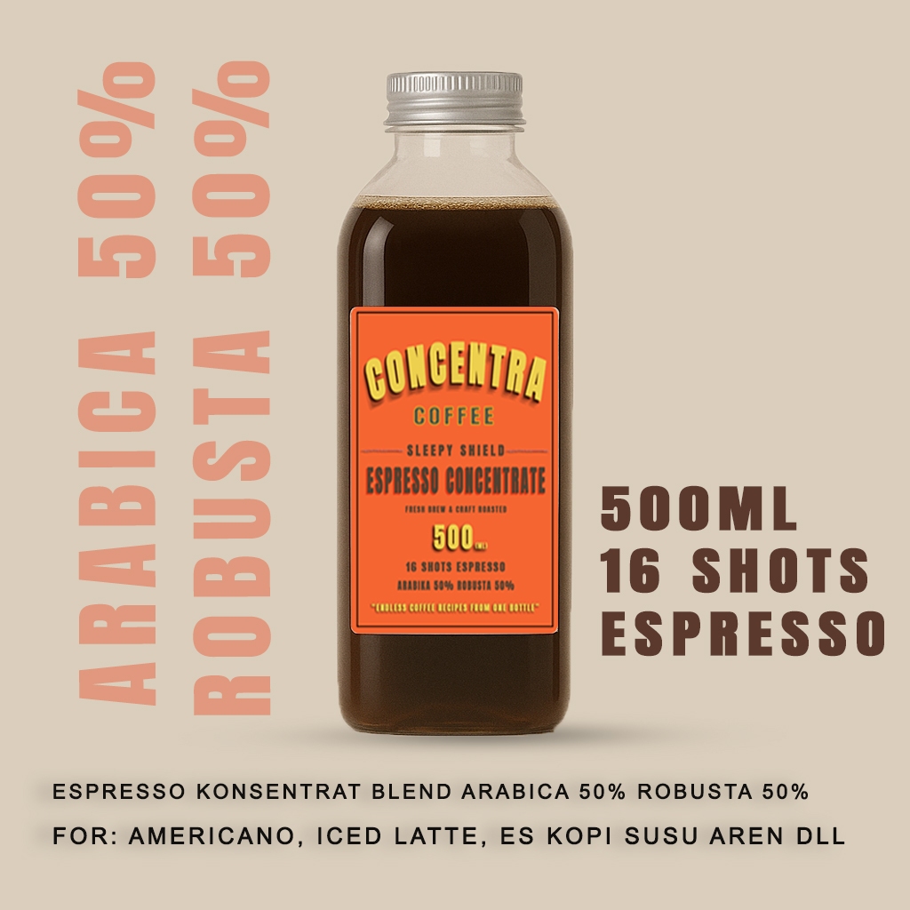 

Concentra Espresso Konsentrat Kopi Blend 50/50 Arabika Robusta 500ml