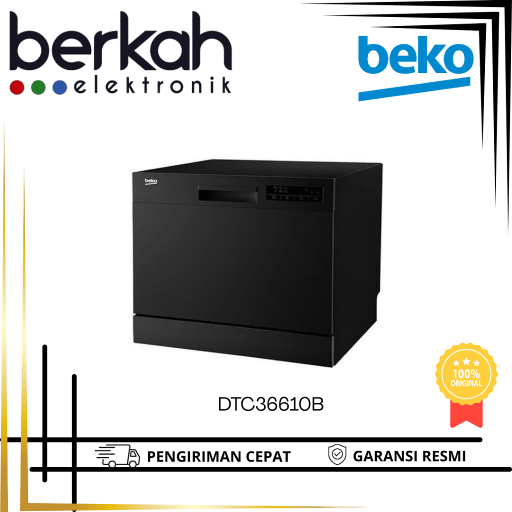 Beko Dishwasher Mesin Cuci Piring Table Top DTC36610B Dishwasher Mesin Cuci Piring Beko