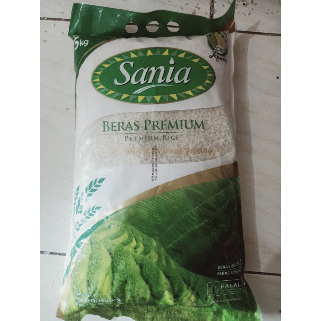 

Beras merek Sania 5kg-free ongkir
