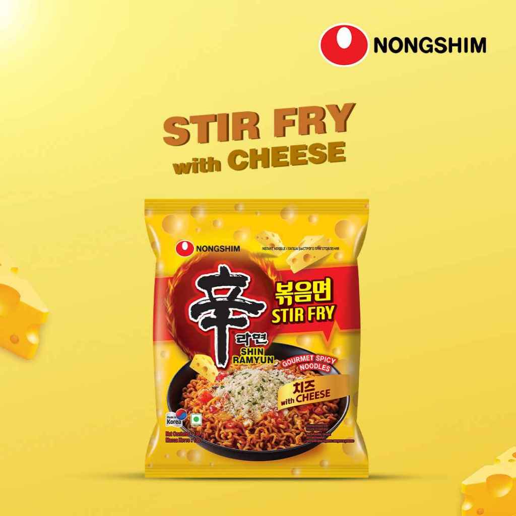 

Nongshim Shin Ramyun With Cheese Stir Fry Ramen 136gr MIE mie instan Nongshim Shin Ramyun With Cheese Stir Fry Ramen