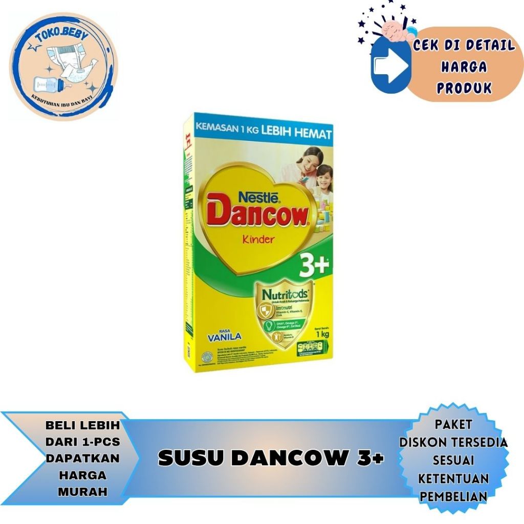 

Dancow 3+ Usia 3-5 Tahun Rasa Madu, Vanila 1kg/toko.beby