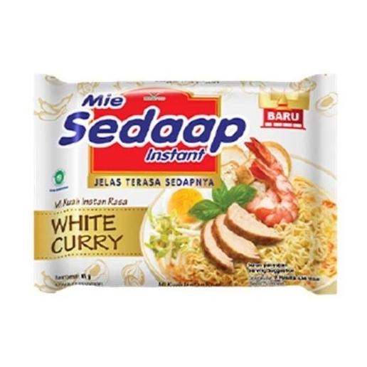 

Mie Sedaap Mie Instan Kuah Rasa White Curry Kemasan isi 81 gram