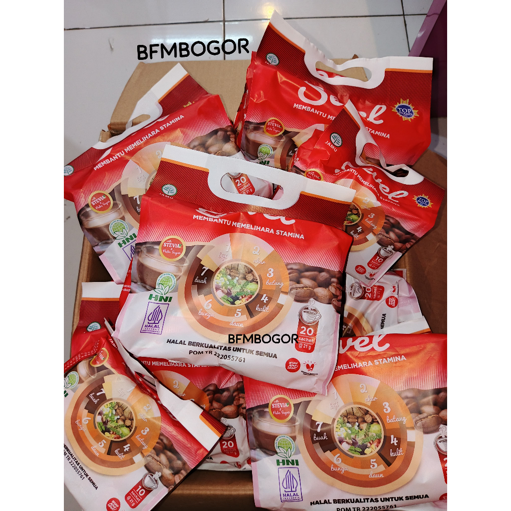 

Kopi Sevel 7 Elemen Herbal HNI HPAI Isi (10 & 20 Sachet) BPOM ORI HALAL 100% I Minuman Sehat Aman Untuk Lambung BEST SELLER