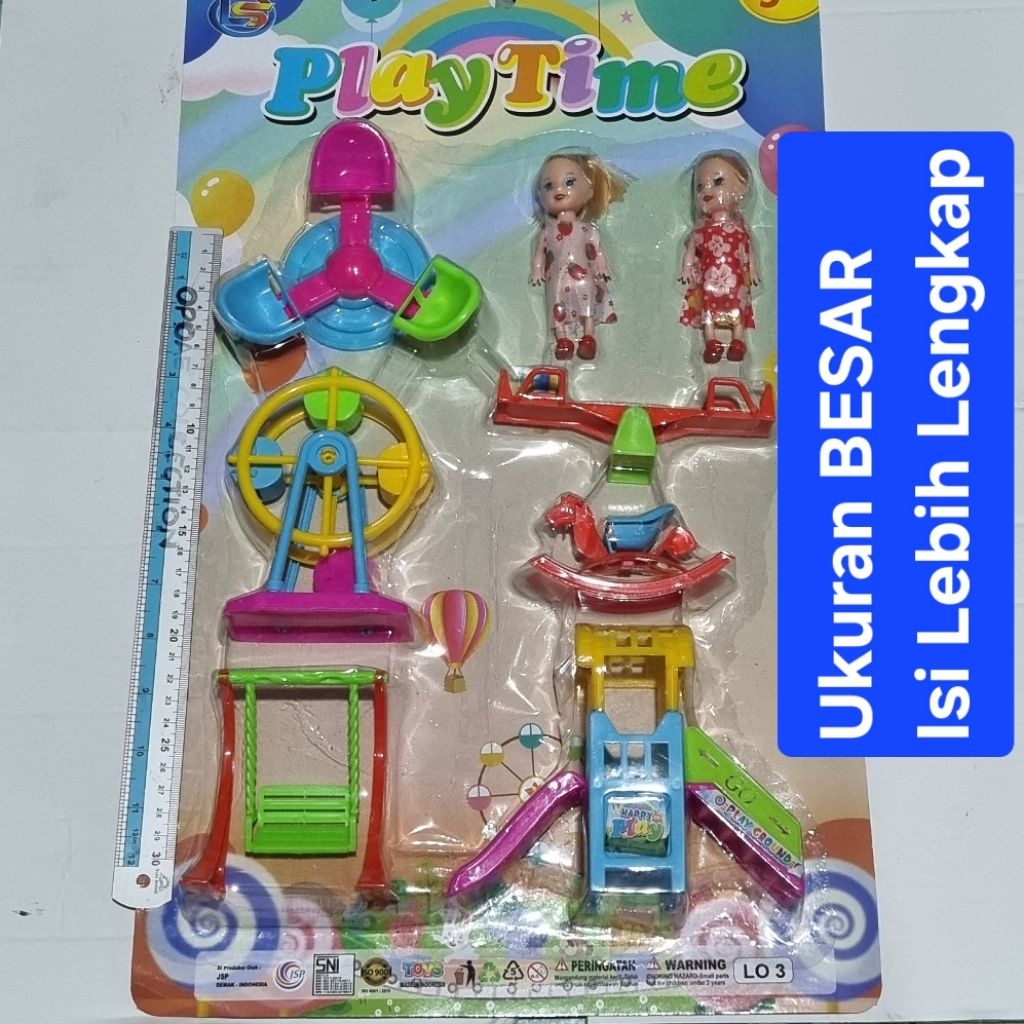 Play Time LO.3 | Mainan Anak Taman Bermain 6 mainan + 2 boneka