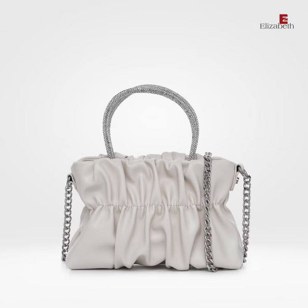 Preloved Tas Elizabeth Sling Bag 0706-1708 warna Cream
