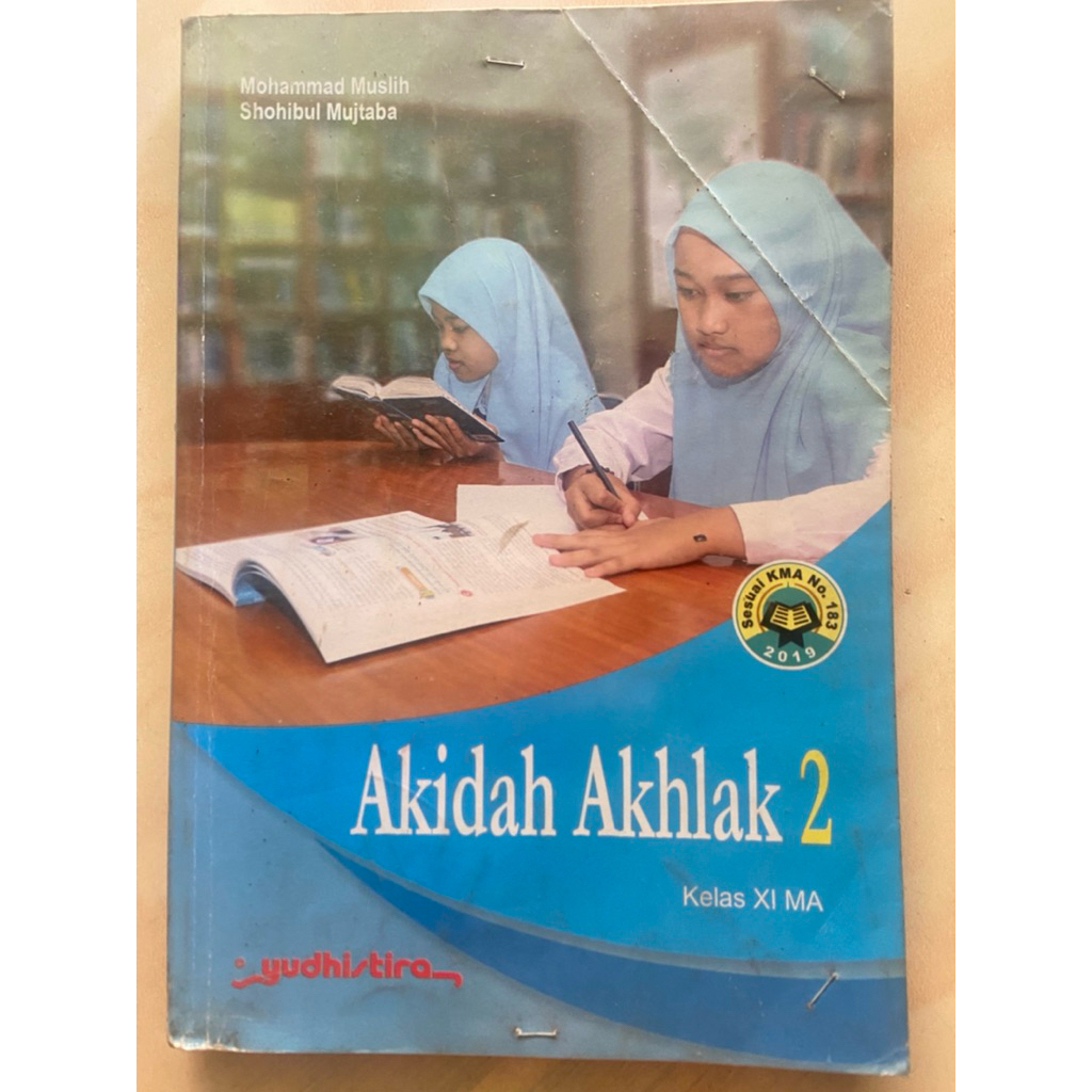 buku akidah akhlak kelas 11  penerbit yudhistira murah