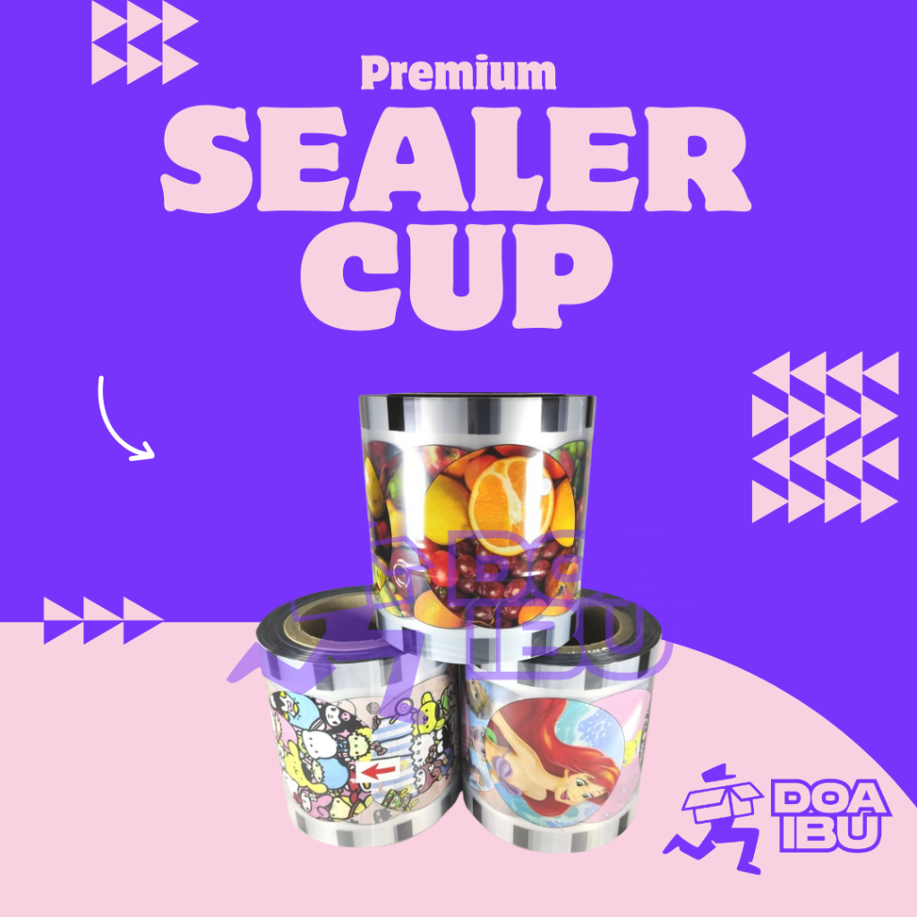 plastik seal cup || cup sealer thankyou || seal cup polos motif | seal cup karakter | isi 1000 cup