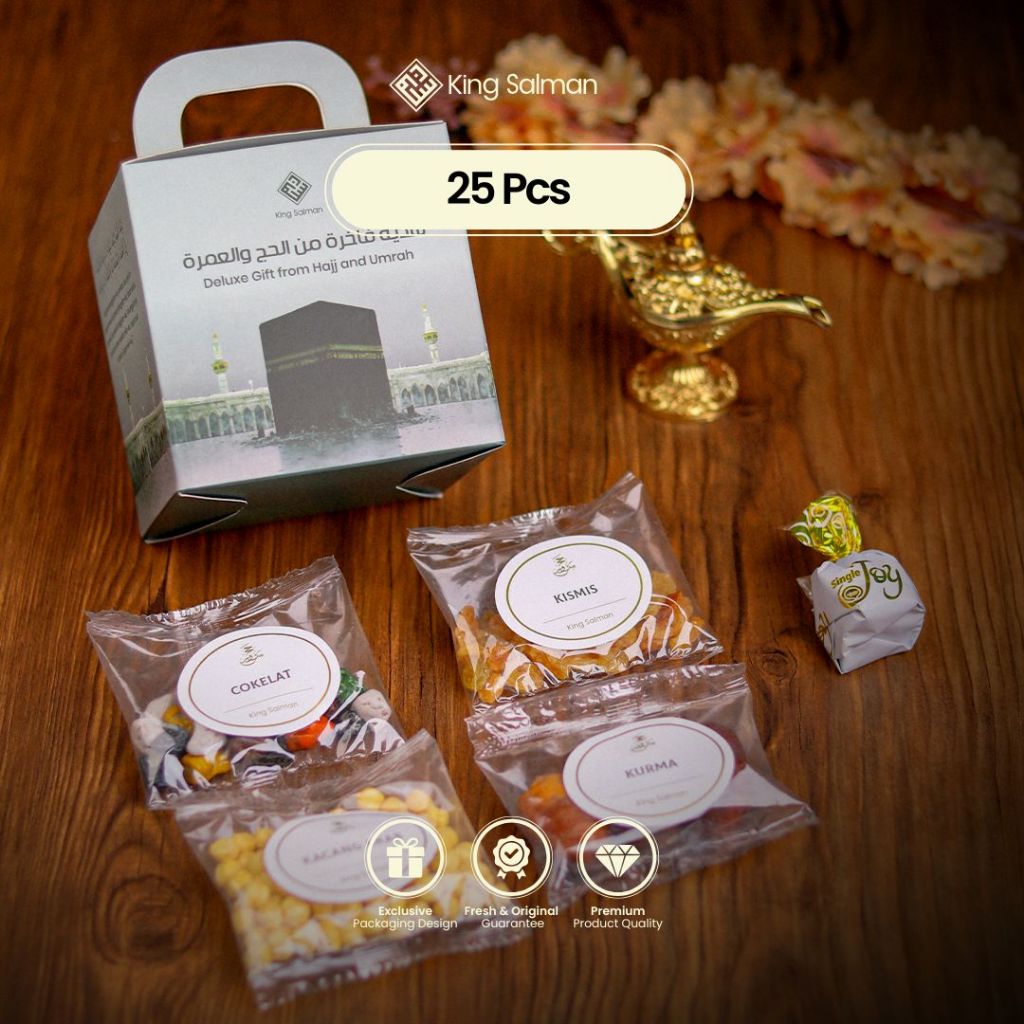 

King Salman - Oleh-Oleh Haji & Umroh SHAFA Grey 25 Pcs - Non Zam Zam