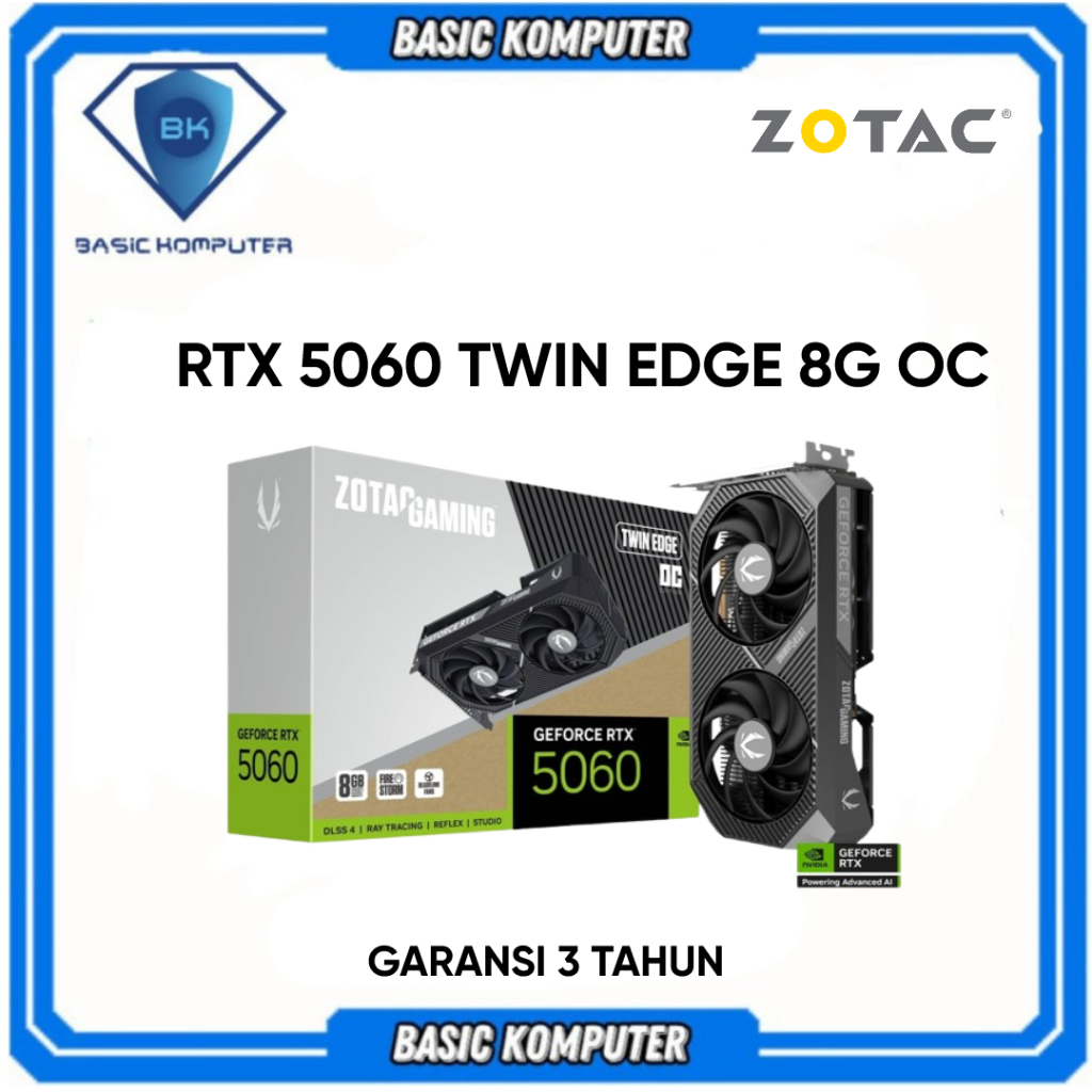 VGA ZOTAC RTX 5060 TWIN EDGE 8G OC GDDR7 RTX5060