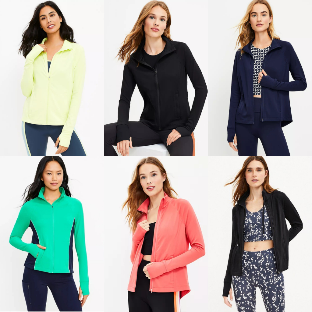 LOFT L&G ACTIVE ZIP JACKET