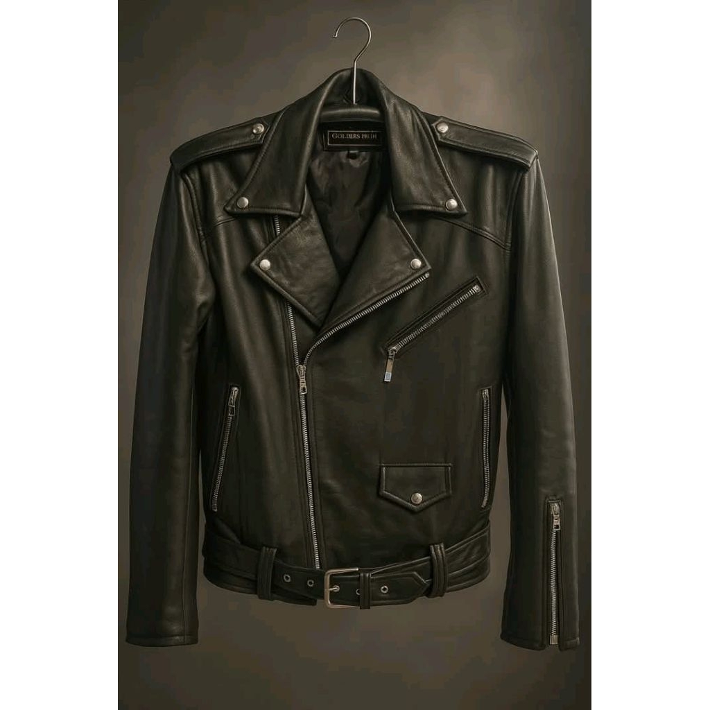 JAKET KULIT DOMBA ASLI GARUT MODEL RAMONES