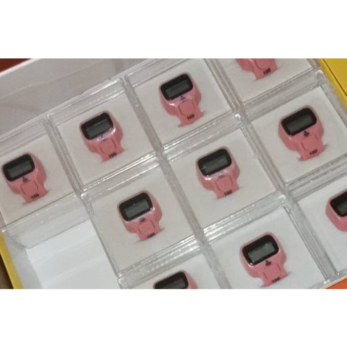 TASBIH DIGITAL LED ALARM BUNYI TIAP ANGKA 100 ADA LAMPU LED   modul :JXN8018