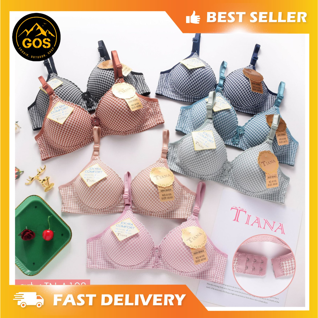 Bra KODE A108 Tanpa Kawat Busa Tebal Bra Fashion ABG CUP A