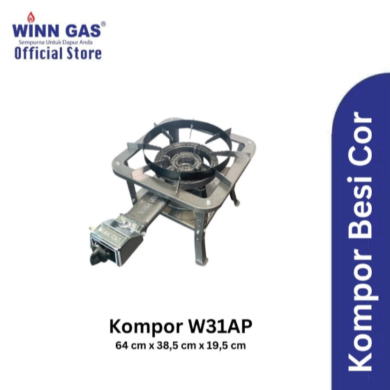 Winn Gas Kompor Commercial Besi Type W 31AP/W 31AS/W 31AT