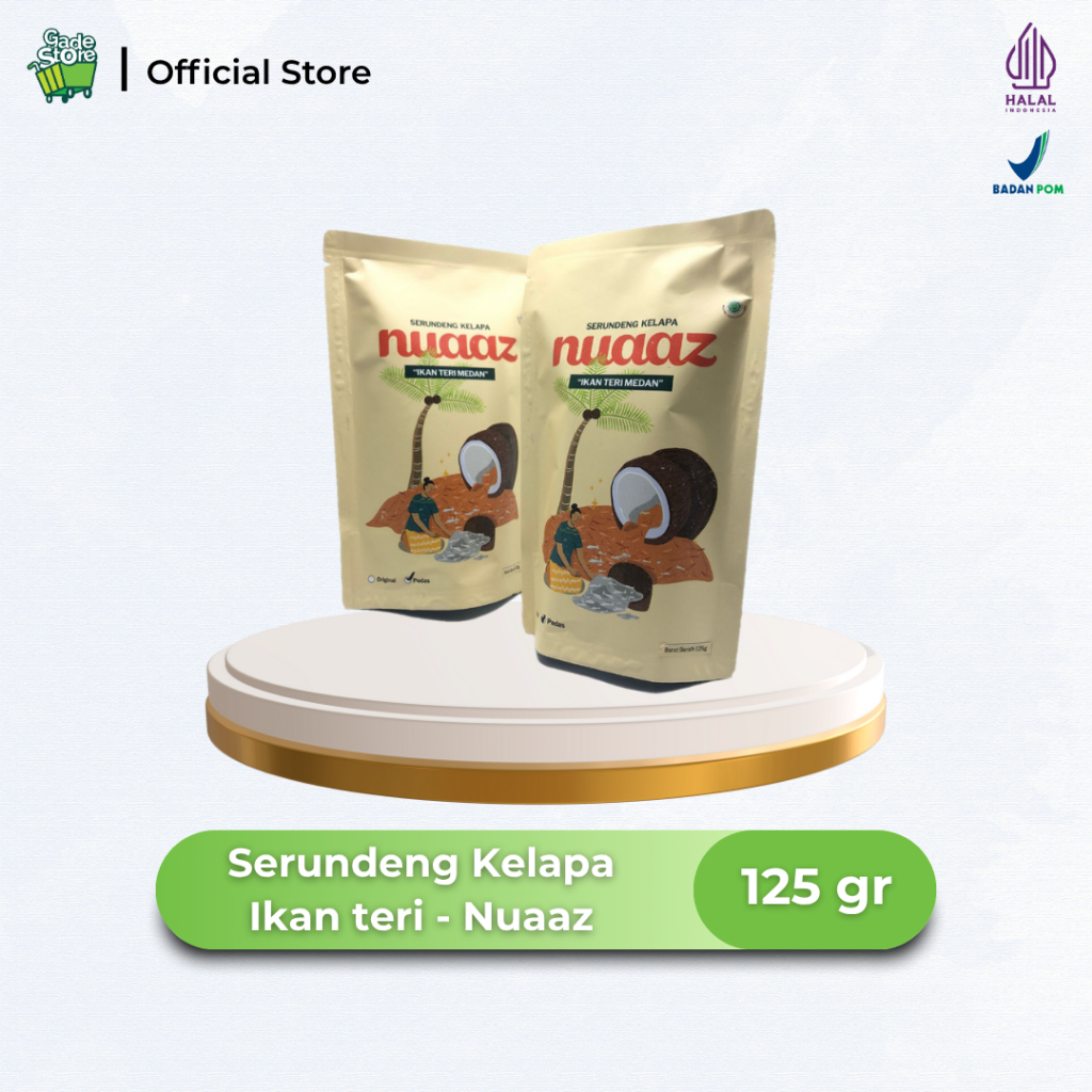 

Serundeng kelapa ikan teri medan varian Original 125 gr - Nuaaz