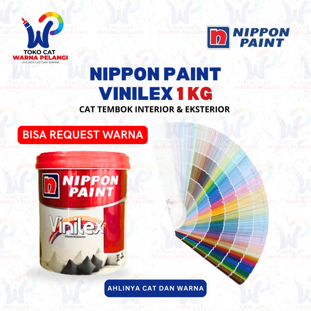 Cat Tembok Nippon Paint VINILEX 1 Kg | Cat Interior dan Eksterior Vinilex 1 Kg