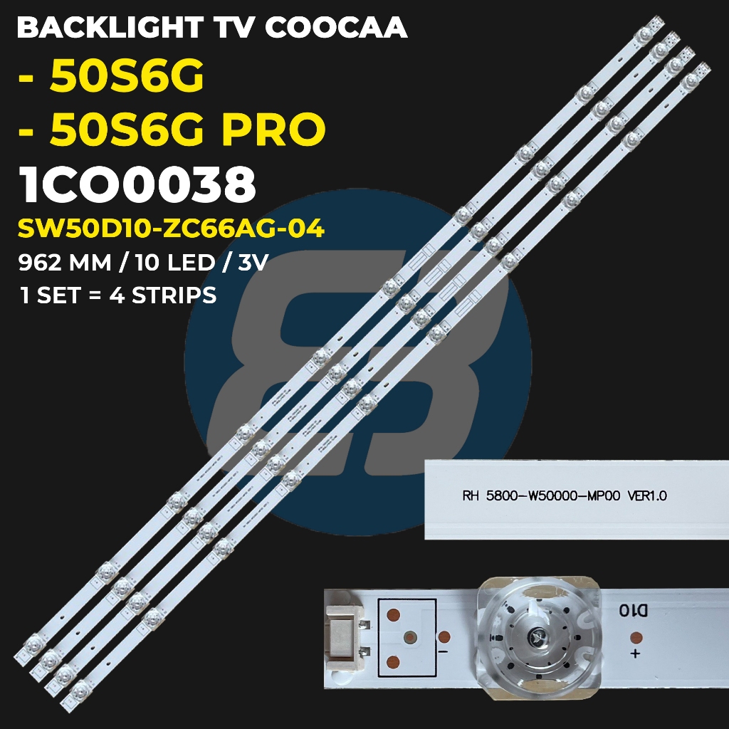 Backlight TV COOCAA 50 Inch 50S6G PRO SW50D10-ZC66AG-04