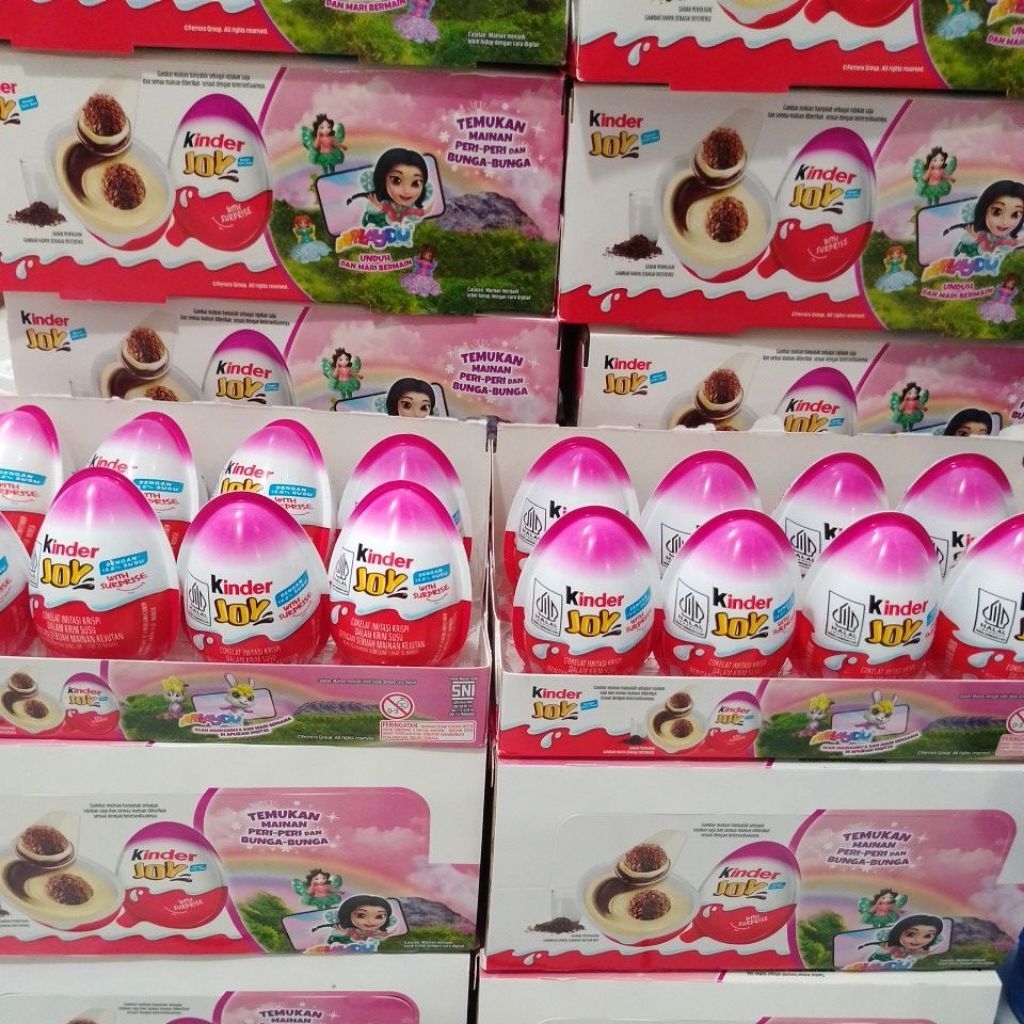 

Kinder Joy Cokelat Imitasi Krispi Krim Susu @ 20g x 3 pcs