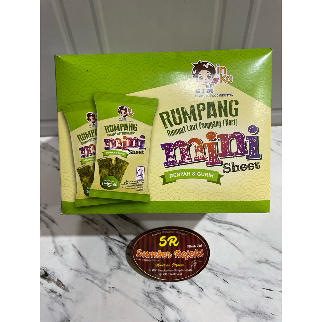 

RUMPANG RUMPUT LAUT PANGGANG MINI SHEET ISI 12 bungkus