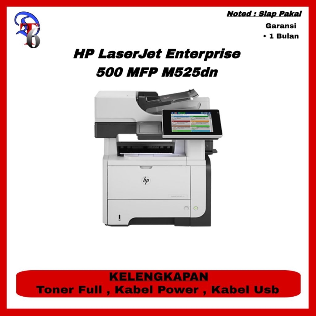 printer hp laserjet pro 500 mfp m525 second bergaransi