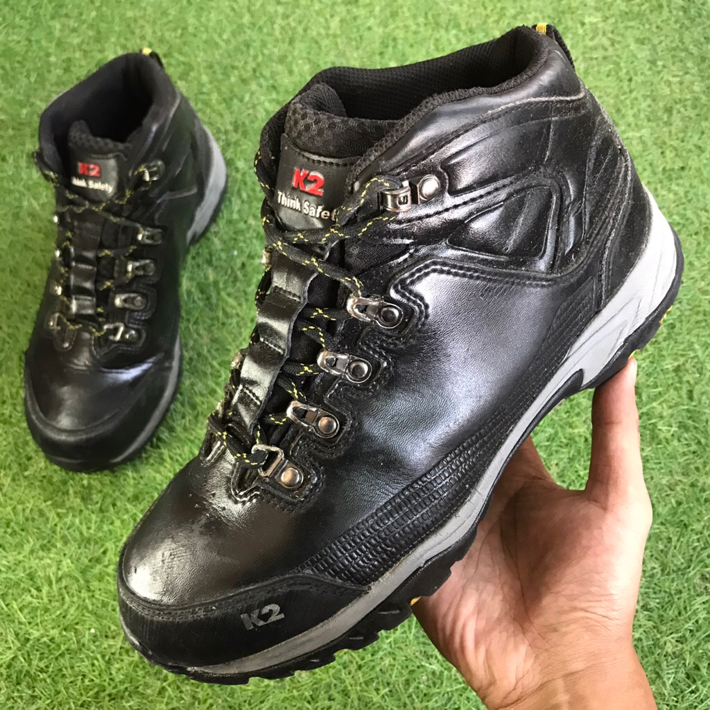 K2 Think Safety Black Glossy Leather shoes size 40,5