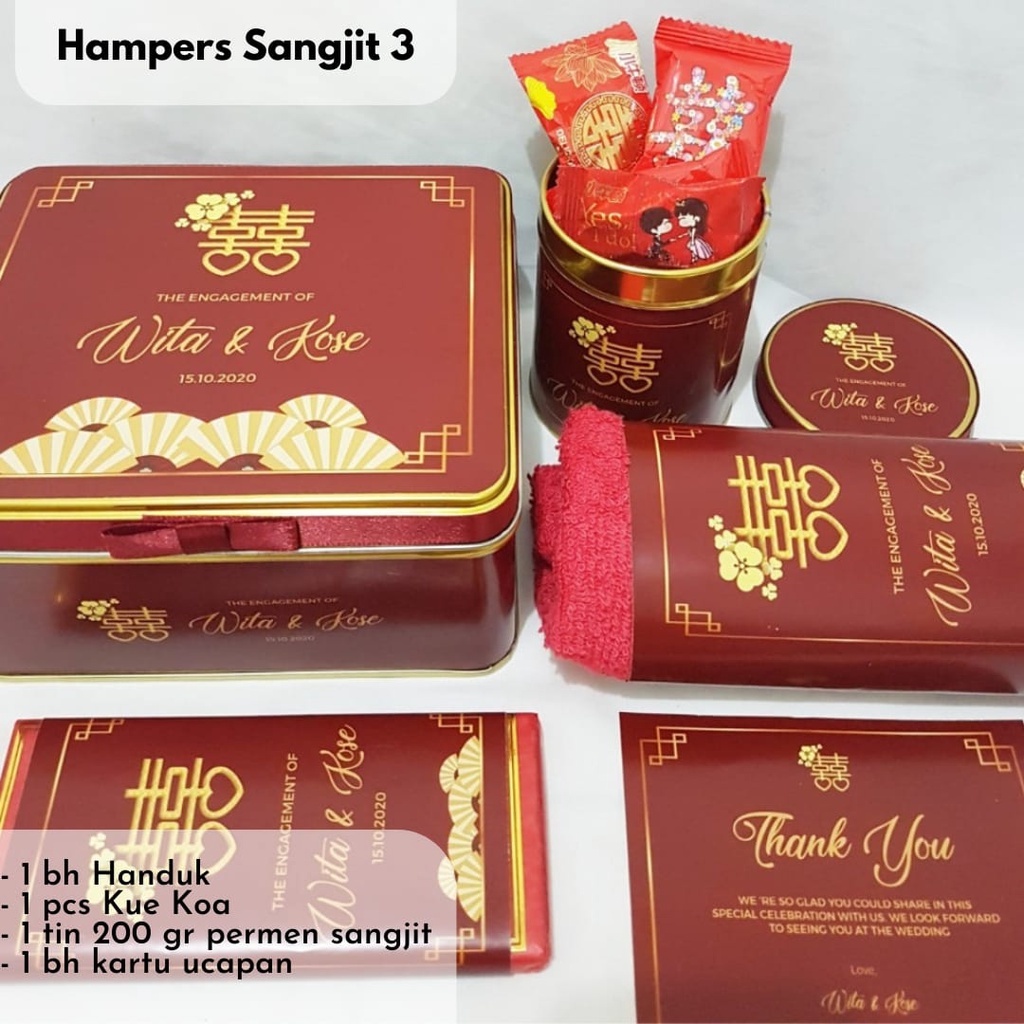 Hampers Sangjit Repeat Order Souvenir Sangjit Chinese Wedding