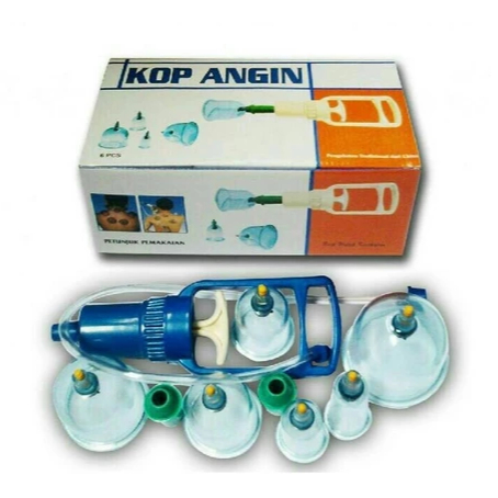 Kop Angin Alat Bekam Isi 6 Tabung untuk Masuk Angin Kesehatan Badan